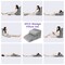 Grey 3-Piece Ergonomic Wedge Pillow Set for Sleep and Relaxation